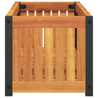 vidaXL Fioriera da Giardino 80x30x27,5 cm in Legno Massello di Acacia