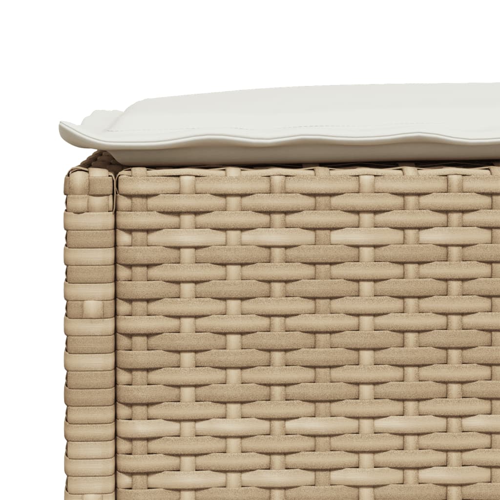 vidaXL Set Divano da Giardino 8 pz con Cuscini Beige in Polyrattan