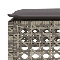 Set Divano da Giardino 5 pz con Cuscini Grigio in Polyrattan