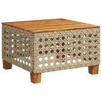 vidaXL Set Divano da Giardino 6 pz con Cuscini Beige in Polyrattan