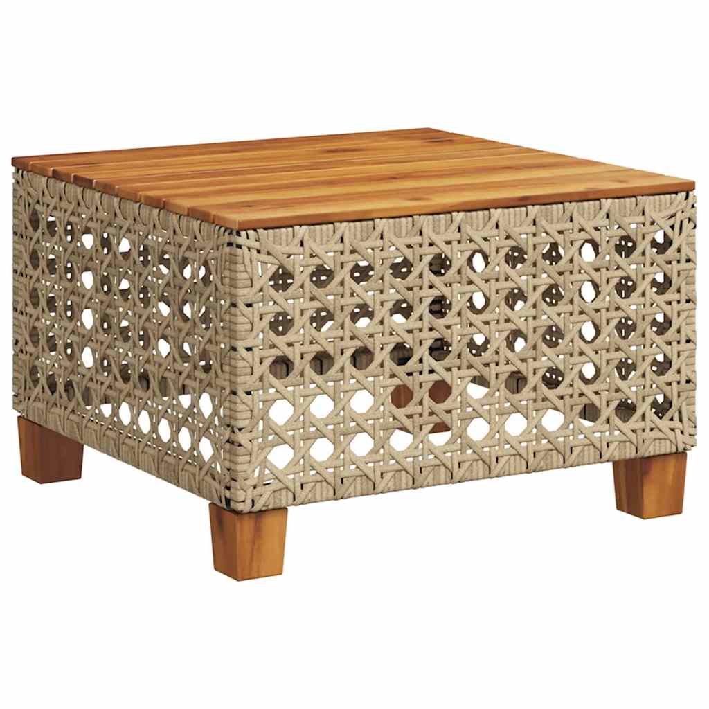 vidaXL Set Divano da Giardino 9 pz con Cuscini Beige in Polyrattan