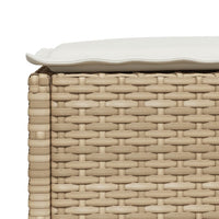 vidaXL Set Divano da Giardino 8 pz con Cuscini Beige in Polyrattan