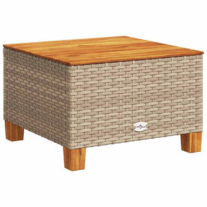 vidaXL Set Divani da Giardino 11 pz con Cuscini Beige in Polyrattan