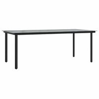 Set da pranzo 7 pcs Grigio chiaro Poly Rattan 3261717