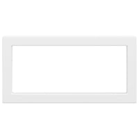 Reggimensole per Lavabo 2 pz-Supporti per mensole a muro Bianche Rettangolari in Acciaio 305962