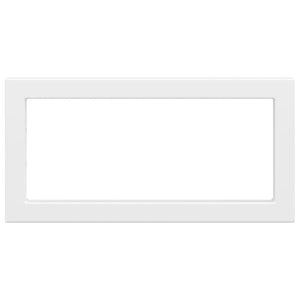 vidaXL Reggimensole per Lavabo 2 pz Bianche Rettangolari in Acciaio