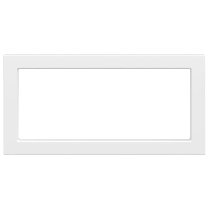 vidaXL Reggimensole per Lavabo 2 pz Bianche Rettangolari in Acciaio