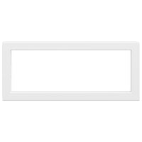 Reggimensole per Lavabo 2 pz-Supporti per mensole a muro Bianche Rettangolari in Acciaio 443096