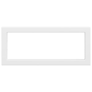 Reggimensole per Lavabo 2 pz-Supporti per mensole a muro Bianche Rettangolari in Acciaio 443096