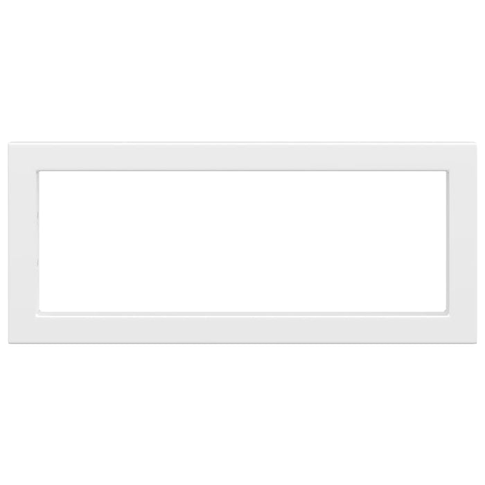 Reggimensole per Lavabo 2 pz-Supporti per mensole a muro Bianche Rettangolari in Acciaio 443096