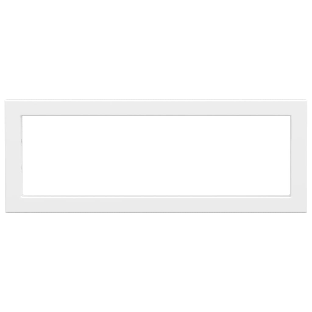 Reggimensole per Lavabo 2 pz-Supporti per mensole a muro Bianche Rettangolari in Acciaio 767837