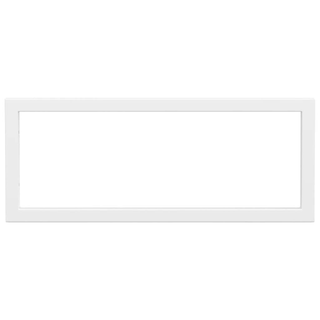 Reggimensole per Lavabo 2 pz Bianche Rettangolari in Acciaio