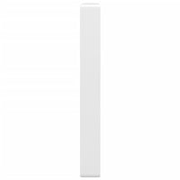 Reggimensole per Lavabo 2 pz-Supporti per mensole a muro Bianche Rettangolari in Acciaio 892870