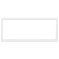 vidaXL Reggimensole per Lavabo 2 pz Bianche Rettangolari in Acciaio