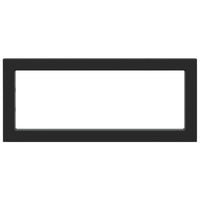 Reggimensole per Lavabo 2 pz-Supporti per mensole a muro Nere Rettangolari in Acciaio 528050