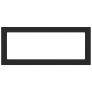 Reggimensole per Lavabo 2 pz-Supporti per mensole a muro Nere Rettangolari in Acciaio 528050