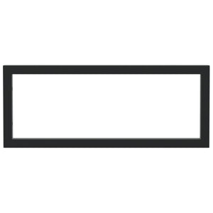 Reggimensole per Lavabo 2 pz Nere Rettangolari in Acciaio 4007273