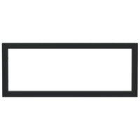 Reggimensole per Lavabo 2 pz Nere Rettangolari in Acciaio