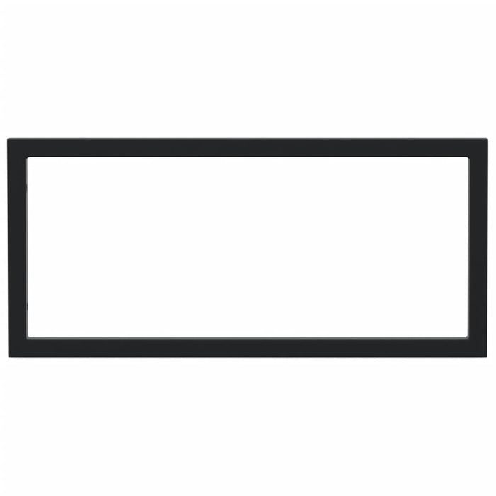 vidaXL Reggimensole per Lavabo 2 pz Nere Rettangolari in Acciaio