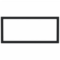 Reggimensole per Lavabo 2 pz Nere Rettangolari in Acciaio 4007274