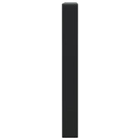 Reggimensole per Lavabo 2 pz Nere Rettangolari in Acciaio 4007275