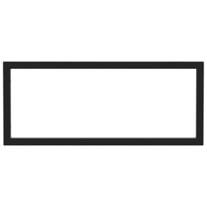 Reggimensole per Lavabo 2 pz Nere Rettangolari in Acciaio 4007275