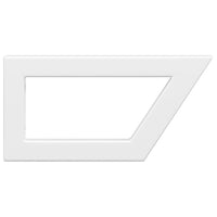 vidaXL Reggimensole per Lavabo 2 pz Bianche Trapezio in Acciaio