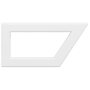 Reggimensole per Lavabo 2 pz Bianche Trapezio in Acciaio 4007276