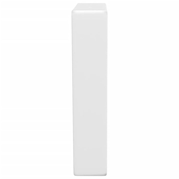 Reggimensole per Lavabo 2 pz Bianche Trapezio in Acciaio 4007278