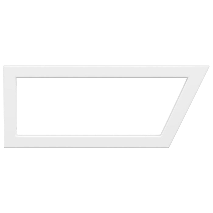 Reggimensole per Lavabo 2 pz Bianche Trapezio in Acciaio 4007280