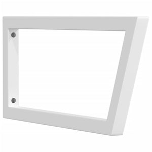 Reggimensole per Lavabo 2 pz Bianche Trapezio in Acciaio 4007282