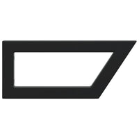 Reggimensole per Lavabo 2 pz Nere Trapezio in Acciaio