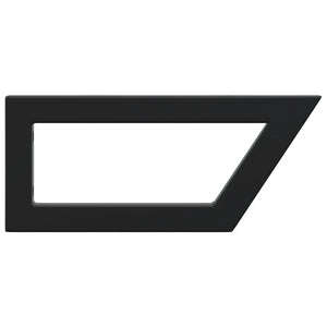 Reggimensole per Lavabo 2 pz Nere Trapezio in Acciaio