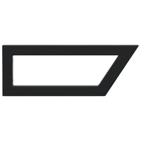 Reggimensole per Lavabo 2 pz Nere Trapezio in Acciaio