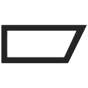 Reggimensole per Lavabo 2 pz Nere Trapezio in Acciaio