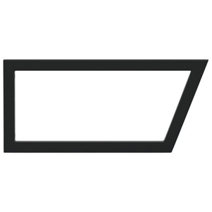 Reggimensole per Lavabo 2 pz-Supporti per mensole a muro Nere Trapezio in Acciaio 940571