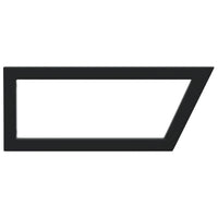 Reggimensole per Lavabo 2 pz Nere Trapezio in Acciaio 4007289