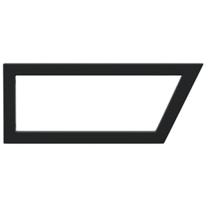 Reggimensole per Lavabo 2 pz Nere Trapezio in Acciaio 4007289