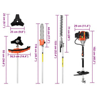 Decespugliatore 4 in 1 Funzione Arancione 52 cc 1,45 kW 4005031