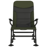 Sedia da Pesca con Braccioli Pieghevole Verde 4006416