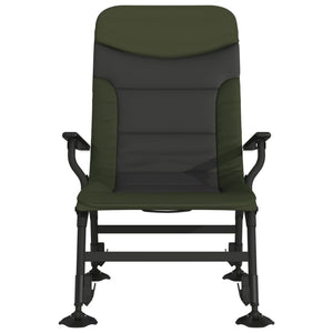 Sedia da Pesca con Braccioli Pieghevole Verde 4006416