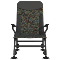 Sedia da Pesca con Braccioli Pieghevole Mimetica 4006417