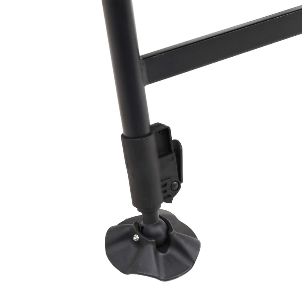 Lettino da Pesca Gambe Anti Fango Regolabili Pieghevole Verde 4006420