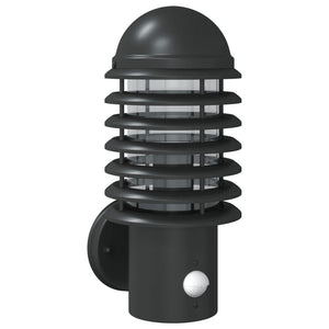 Applique da Esterno con Sensore Nera in Acciaio Inossidabile 4006254