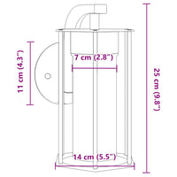 Applique da Esterno Nera in Acciaio Inossidabile 4006258