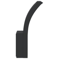 Applique per Esterni con LED 2 pz Nere Alluminio Pressofuso