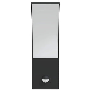 Applique con LED e Sensore 2 pz Nere in Alluminio Pressofuso 4006263