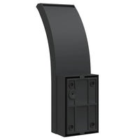 Applique con LED e Sensore 2 pz Nere in Alluminio Pressofuso 4006263