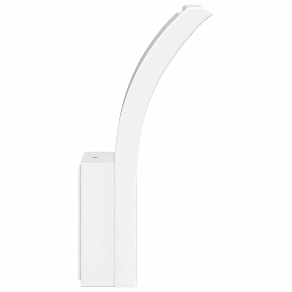 Set di 2 applique LED per esterni 7 x 4,5 x 23 cm resistenti alle intemperie design moderno alluminio bianco 02_0056580
