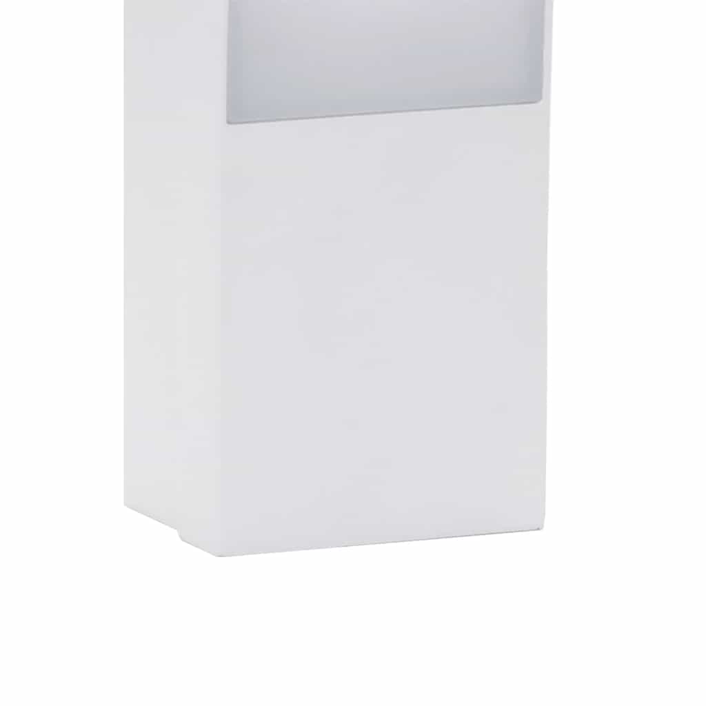 Set di 2 applique LED per esterni 7 x 4,5 x 23 cm resistenti alle intemperie design moderno alluminio bianco 02_0056580
